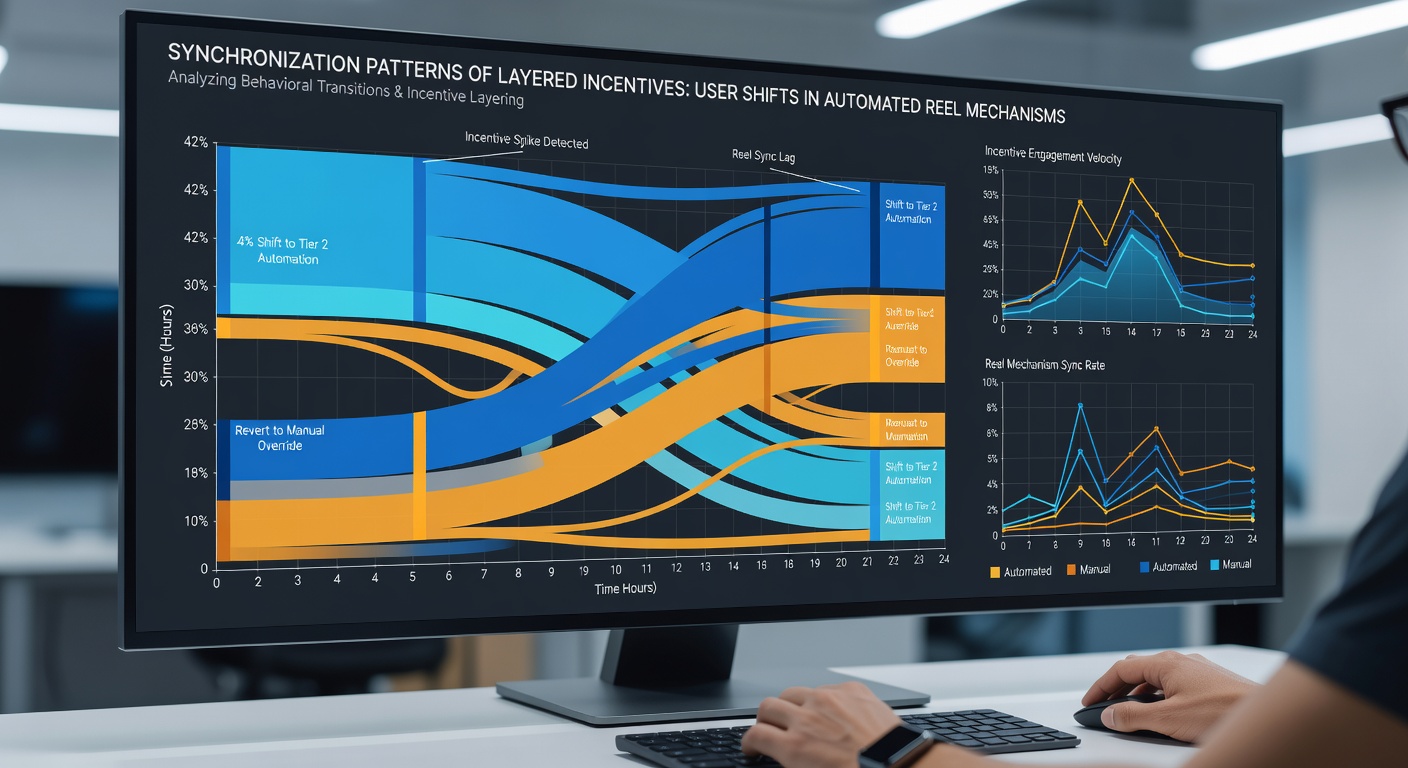 Data visualization chart showing incentive synchronization timelines between slot and live dealer sessions on mobile platforms