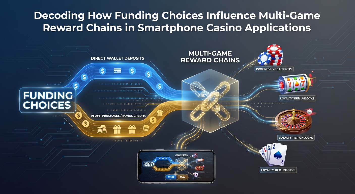 Smartphone screen displaying casino app interfaces with payment and bonus chain indicators