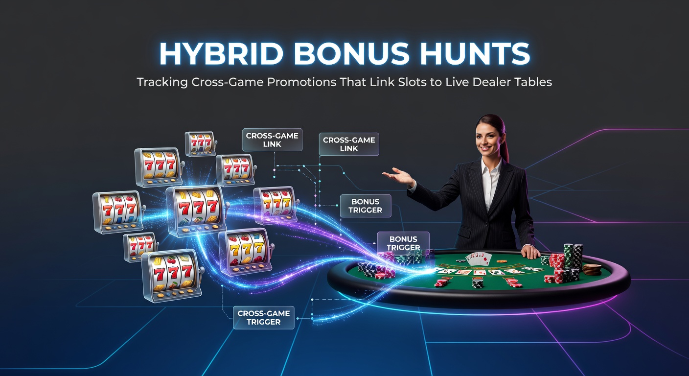 Vibrant casino screen displaying a slot machine bonus transitioning seamlessly to a live dealer blackjack table, highlighting cross-game promotion mechanics