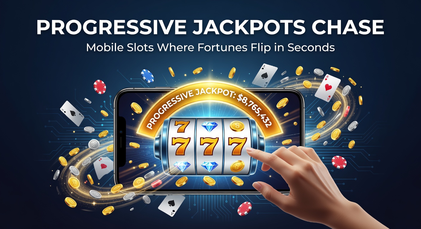 A mobile phone screen glowing with colorful slot reels and a massive jackpot counter ticking upward, capturing the thrill of a potential life-changing spin