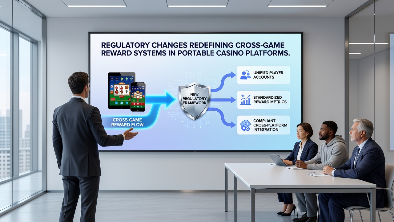 Mobile device displaying casino app with layered bonus structures and regulatory compliance indicators
