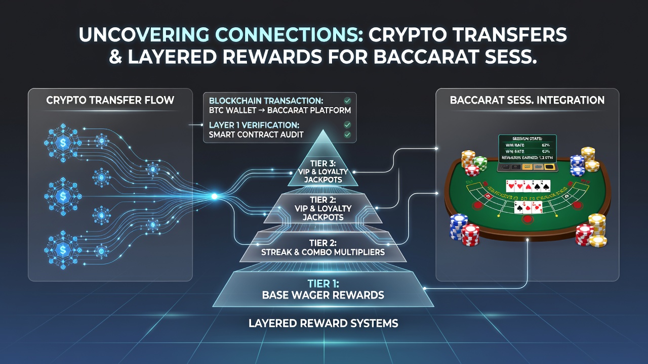 Close-up of smartphone screen showing baccarat table with overlaid cryptocurrency reward balance and transfer confirmation