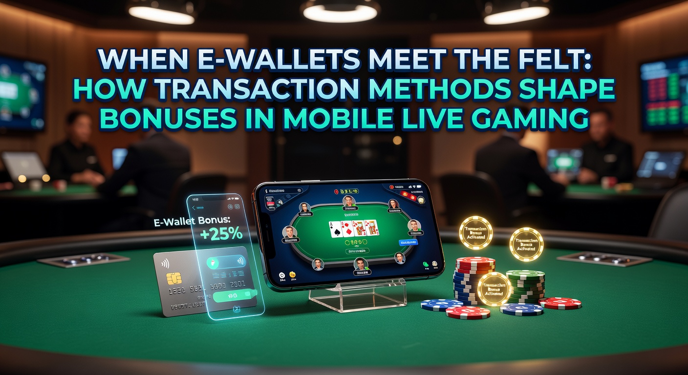 Mobile live gaming interface showing e-wallet transaction and live dealer table